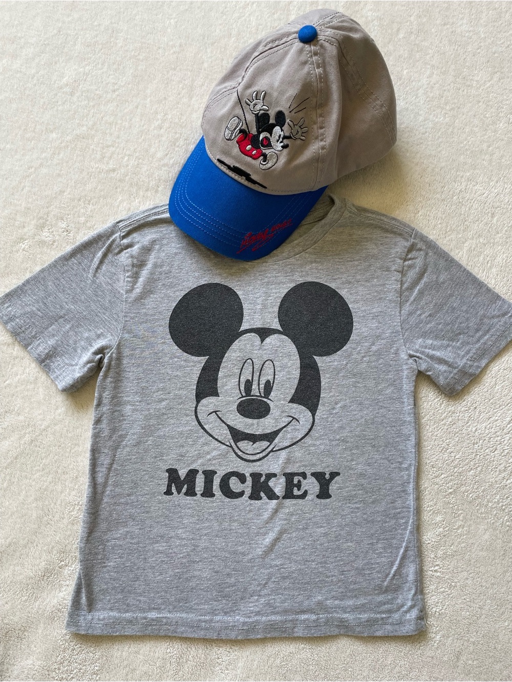 Disney Mickey Graphic Tee and Hat Bundle 4T